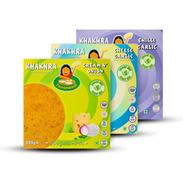 Creamy Garlic Fusion Khakhra Combo