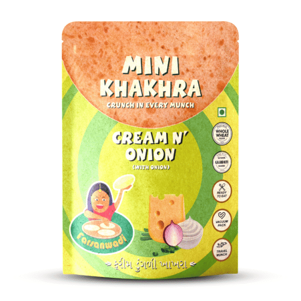 Cream Onion Mini Khakhra