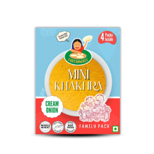 Cream Onion Mini Khakhra Pack of 4