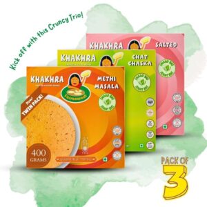 Desi Classic Khakhra Trio – Methi, Chaska & Salted