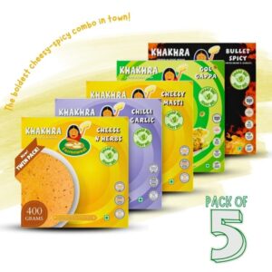 Cheesy Heat Khakhra Combo – Bold & Spicy 5-in-1 Pack