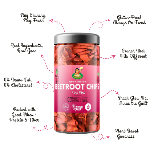Beetroot Chips - Piri Piri Healthy Chips - Image 4